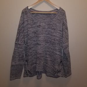 Athleta Sweatshirt Tunic Zipper Gray Size 1X